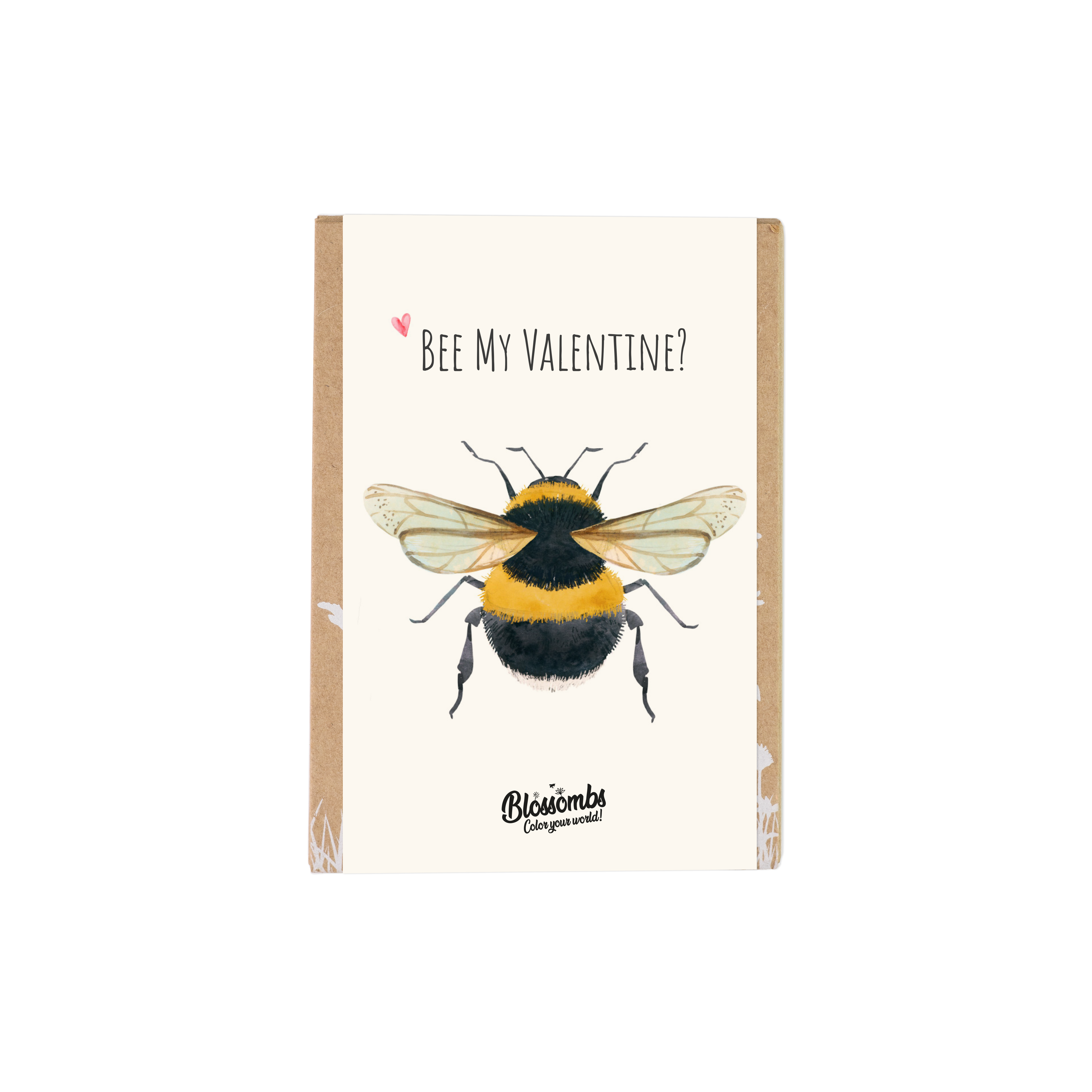 Blomsterfrø, Mini gaveboks, Bee my Valentine, Blossombs