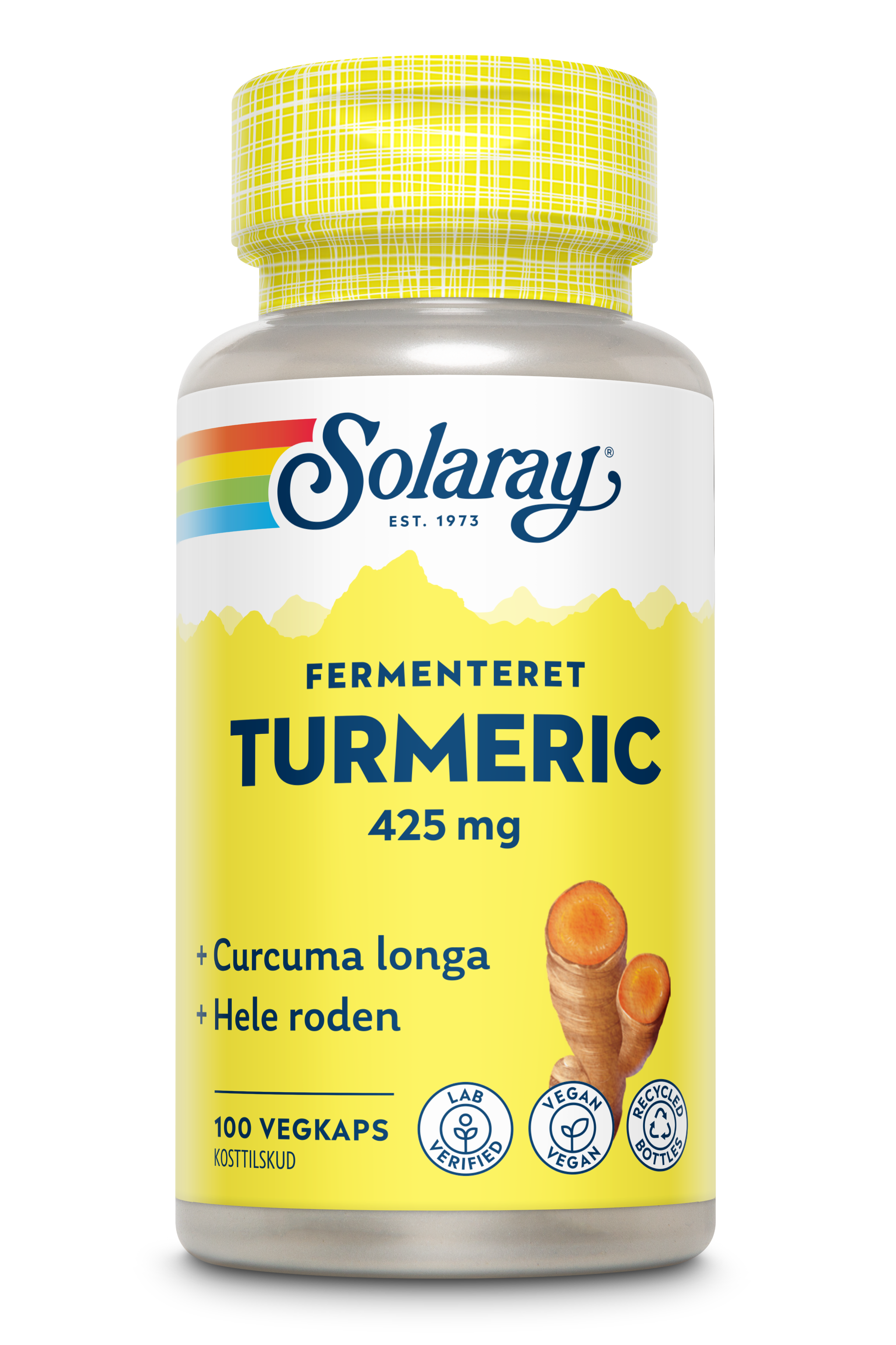 Fermenteret Turmeric, 100 kap., Solaray