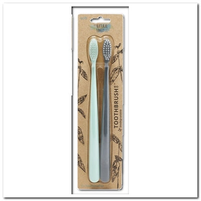 Tandbørster 2-pak, soft, The Natural Family Co,