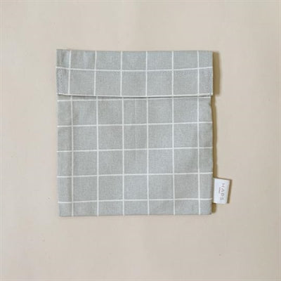 Sandwichbag, Oystergrey Check, HAPS Nordic