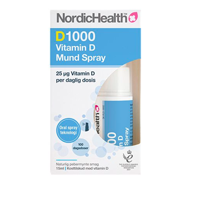 D1000, Vitamin D, Mundspray, NordicHealth