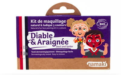 Ansigtsmaling, 3 farver, Djævel og edderkop, Namaki