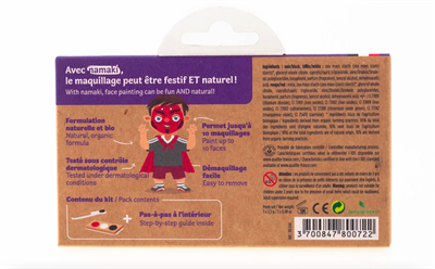 Ansigtsmaling, 3 farver, Djævel og edderkop, Namaki