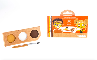 Ansigtsmaling, 3 farver, Løve & Giraf, Namaki