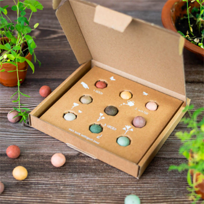 Blomsterfrø, Mellem gaveboks, Mors dag, Flowers for the sweetest mum, Blossombs