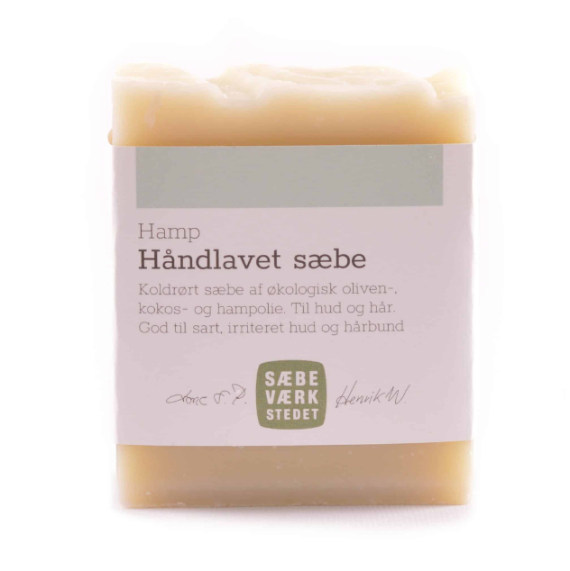 Fast sæbe m/hamp, Sæbeværkstedet