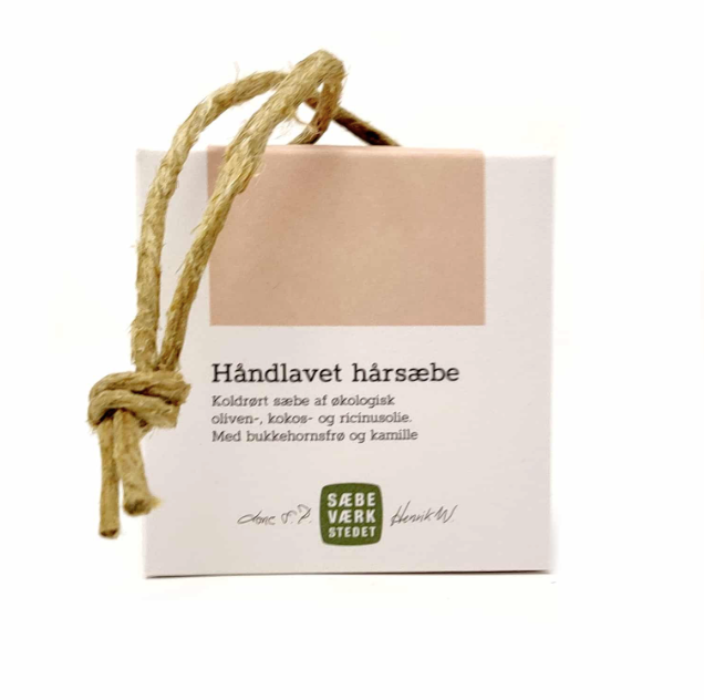 Hårsæbe med snor, 150 g, Sæbeværkstedet