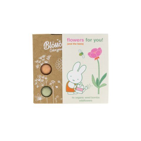 Blomsterfrø, Mini gaveboks, Miffy Flowers for you, Blossombs