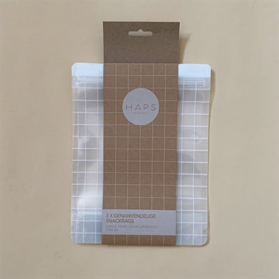 Haps Sample Bag Snack bag, 1000 ml., Check mønster, HAPS Nordic