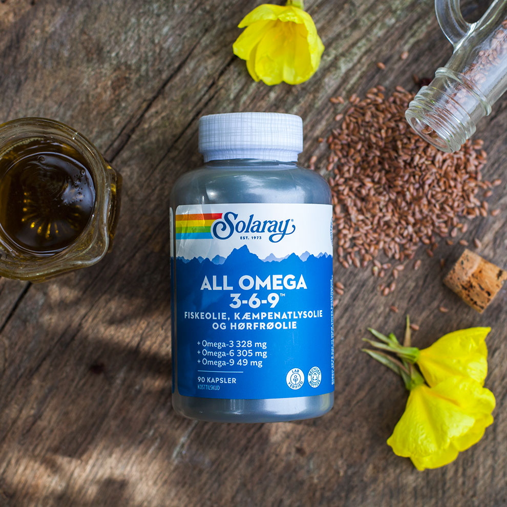 All Omega 3-6-9, 90 kap., Solaray
