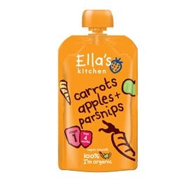 Babymos m/gulerod, æble & pastinak 4 mdr, Ellas Kitchen