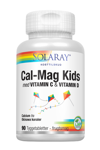 Cal-Mag Kids tyggetabletter, 90 tab., Solaray