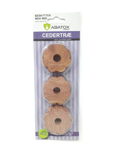 Cedertræ ringe m/lavendel