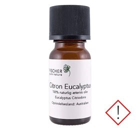Citron Eucalyptus olie, æterisk, Fischer Pure Nature