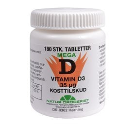 D-vitamin 35 ug, 180 tab., Natur Drogeriet