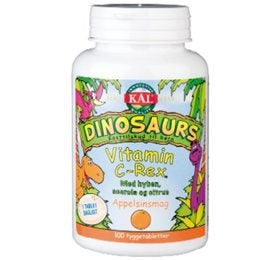 DinoSaurs vitamin C-rex, Tyggetabletter til børn, 100 tab.