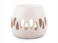 Duftlampe m/dråbehulmønster, hvid
