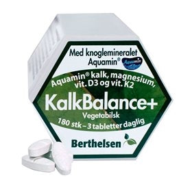 KalkBalance+ m/kalk,mag,D3 & K2, 180 tab., Berthelsen