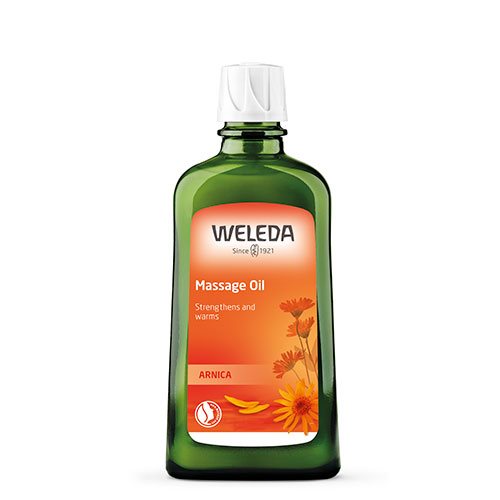Massage olie m/arnica, 200 ml., Weleda