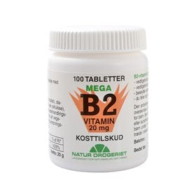 B2-vitamin, 20 mg, 100 tab., Natur Drogeriet