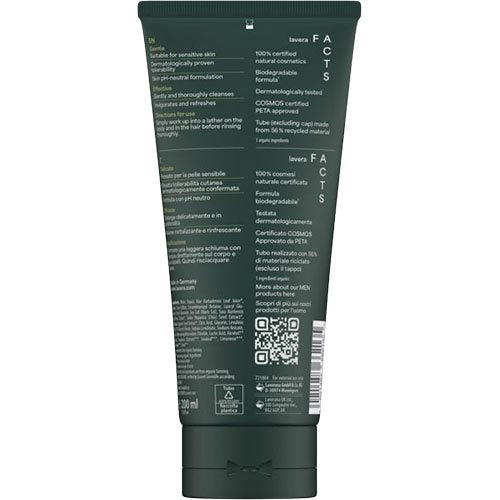 Shower Gel 3 in 1, Men Sensitive, Lavera