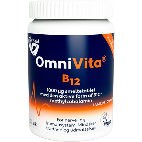 OmniVita B12, Smeltetablet, 100 stk., BioSym