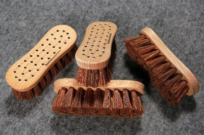 Grønsagsbørste ottetal, m/ madagascarfiber 16 cm, Olieret bøgetræ, Bornholmerbørsten