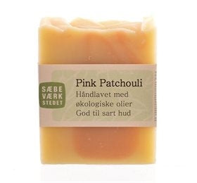 Pink Patchoulisæbe, fast, Sæbeværkstedet