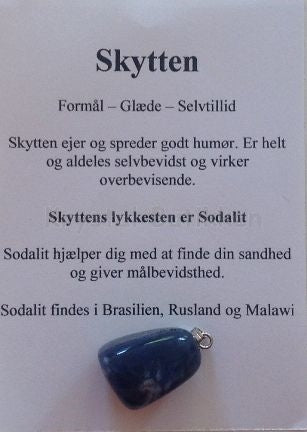 Stjernetegnkort m/sten