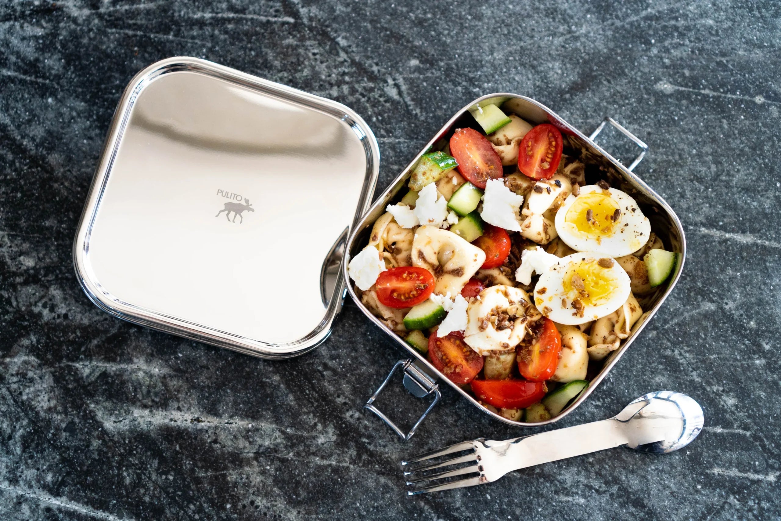 PureLunchBox Airtight, Madkasse, Kvadrat, Pulito