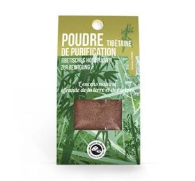 Tibetansk harpiks pulver m/enebær, fyr, rhododendron, myrra, Purification røgelse